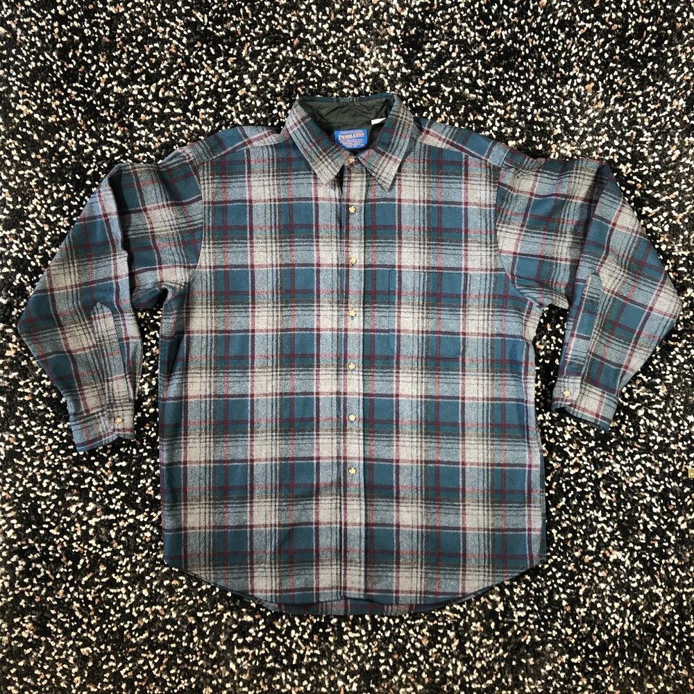 Vintage Pendleton Wool Flannel Shirt Mens XL USA
